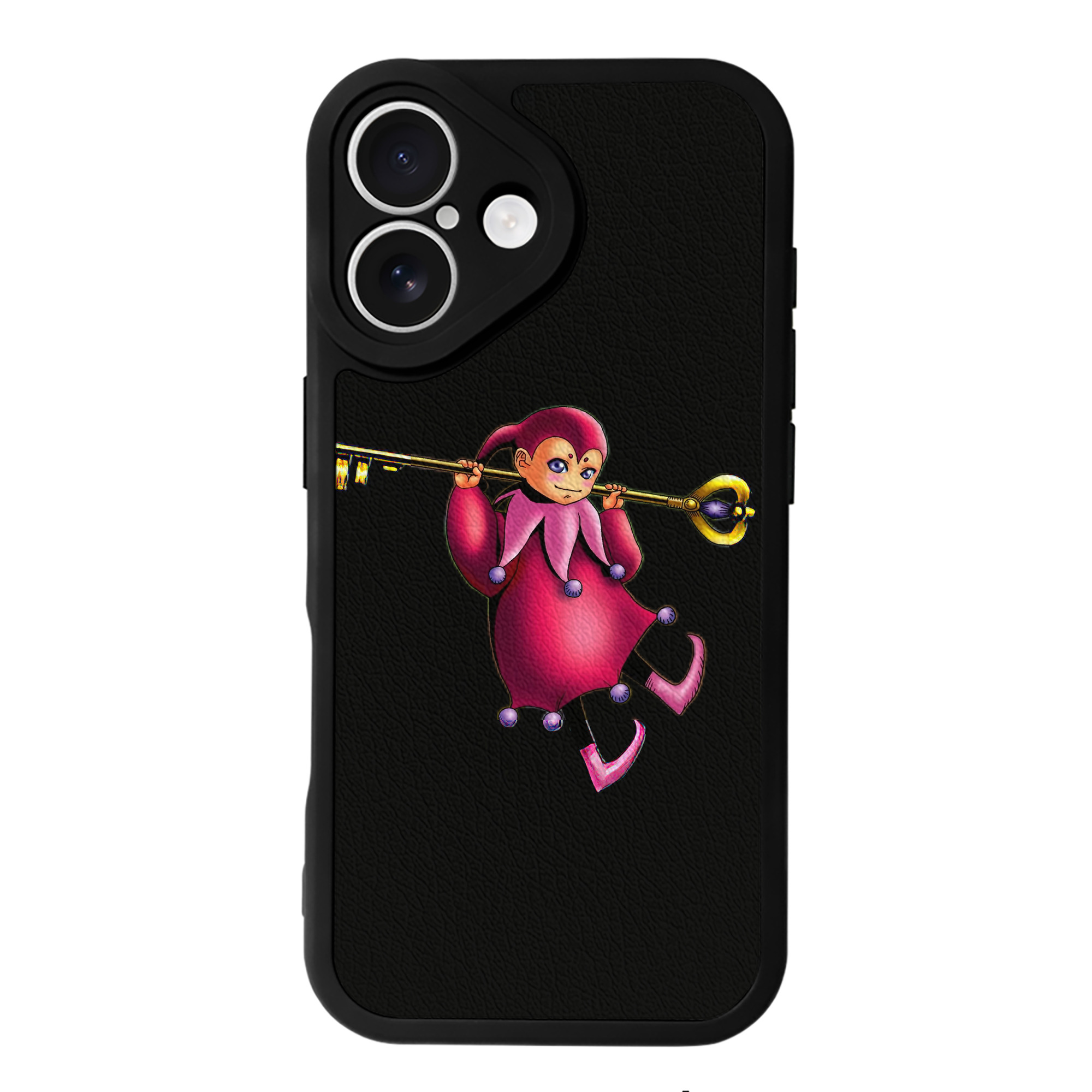 （画像用） 遊☆戯☆王 Yu-Gi-Oh! 【iPhone 16シリーズ対応】シリコンスマホケース（レザー調） 材質：シリコン